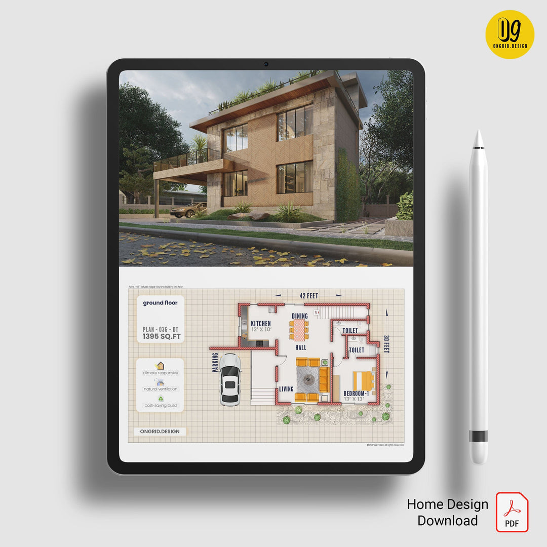 Villa Style Home Plan Print Books Ongrid.Design