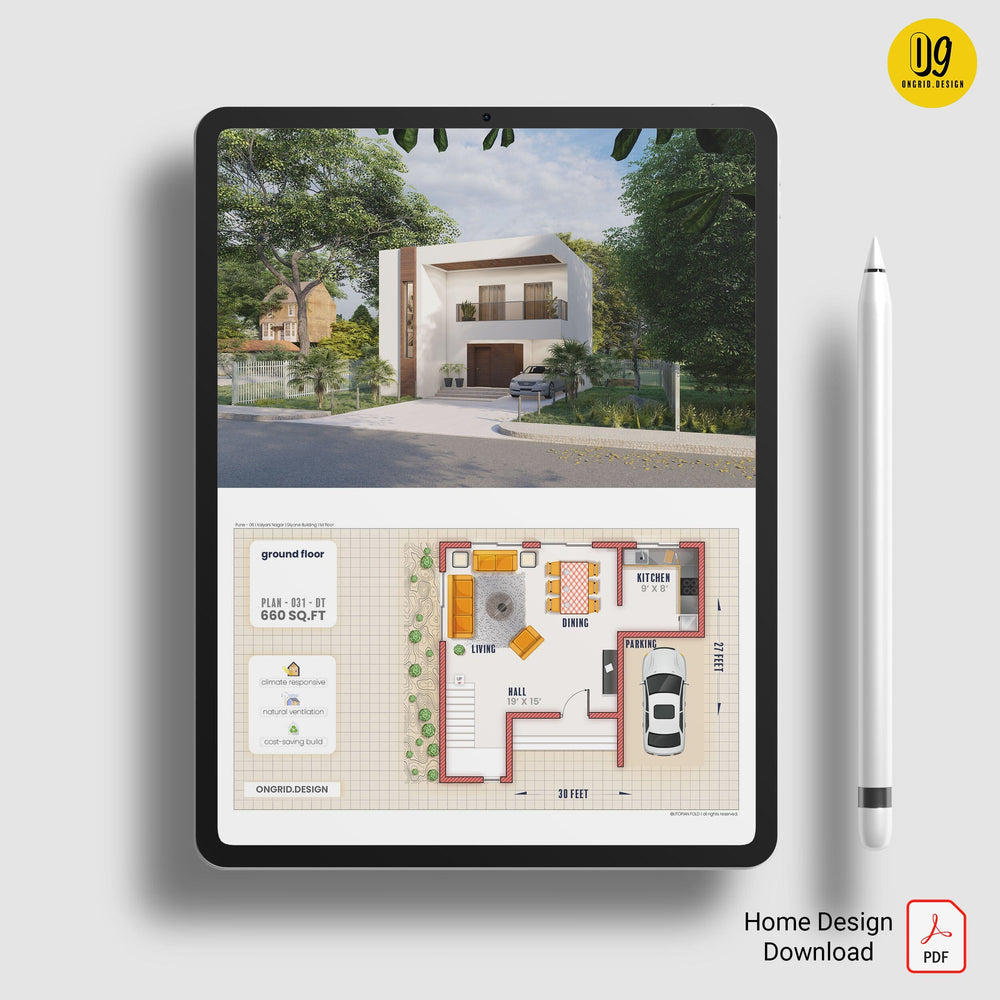 Urban Duplex Style Home Plan Print Books Ongrid.Design