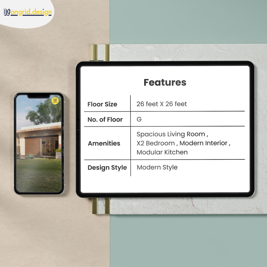 Simplex Style House Plan Print Books Ongrid.Design