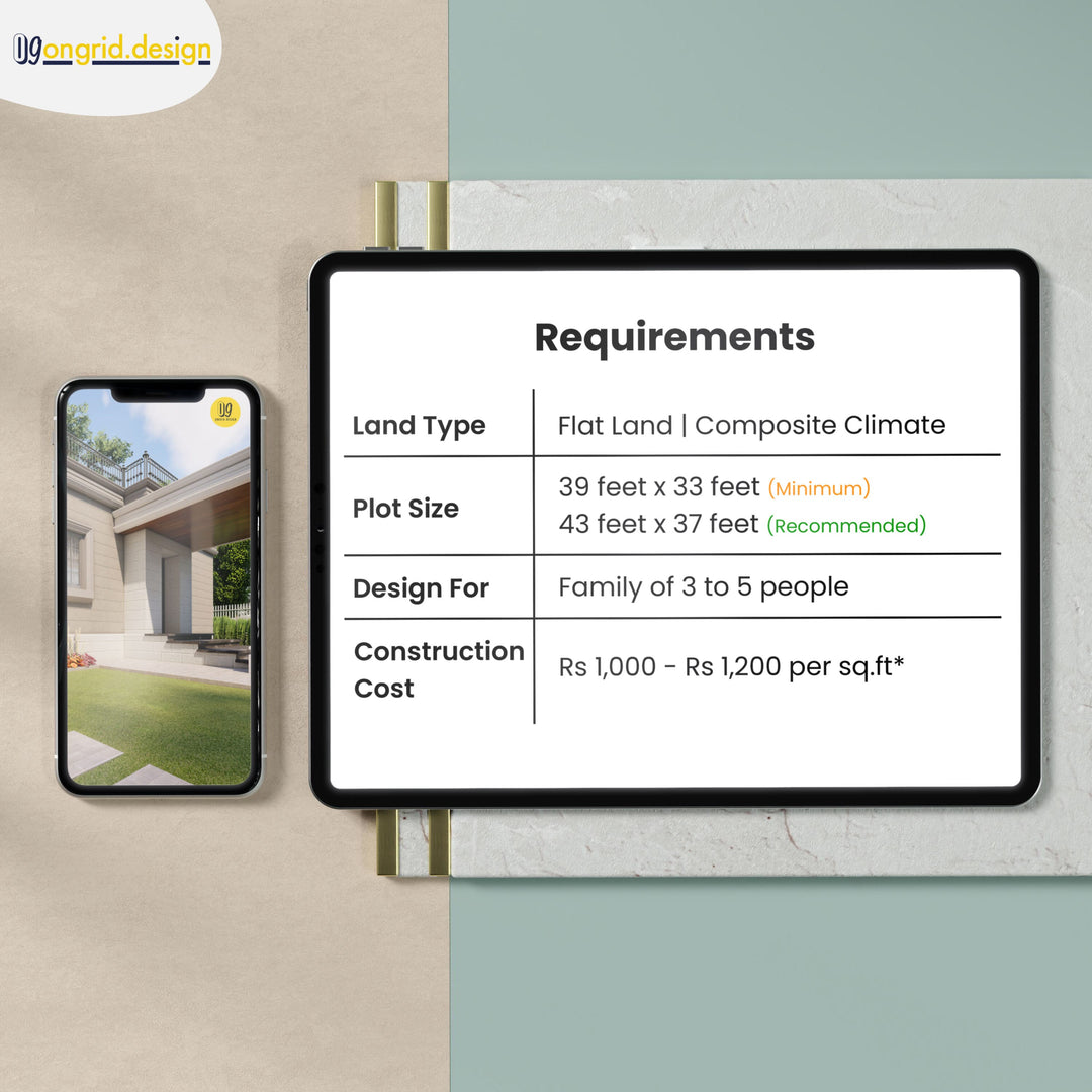 European Style Single Floor Home Plan Print Books Ongrid.Design