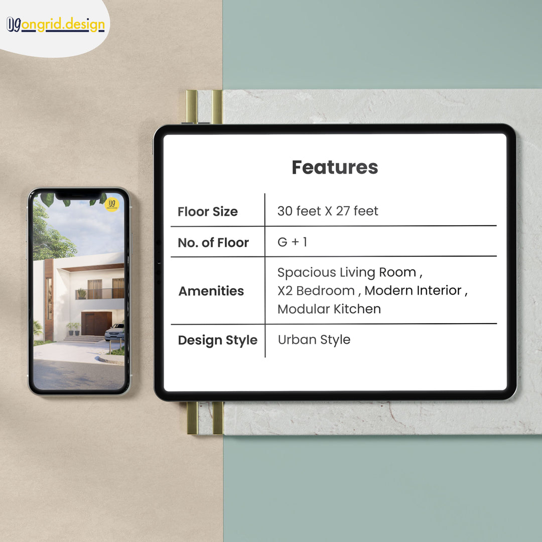 Urban Duplex Style Home Plan Print Books Ongrid.Design