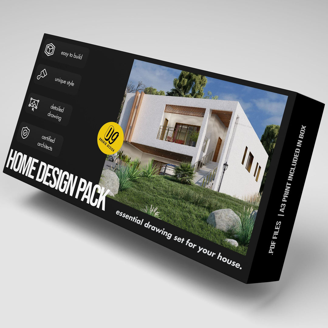 Luxury Villa Style Home Plan Print Books Ongrid.Design