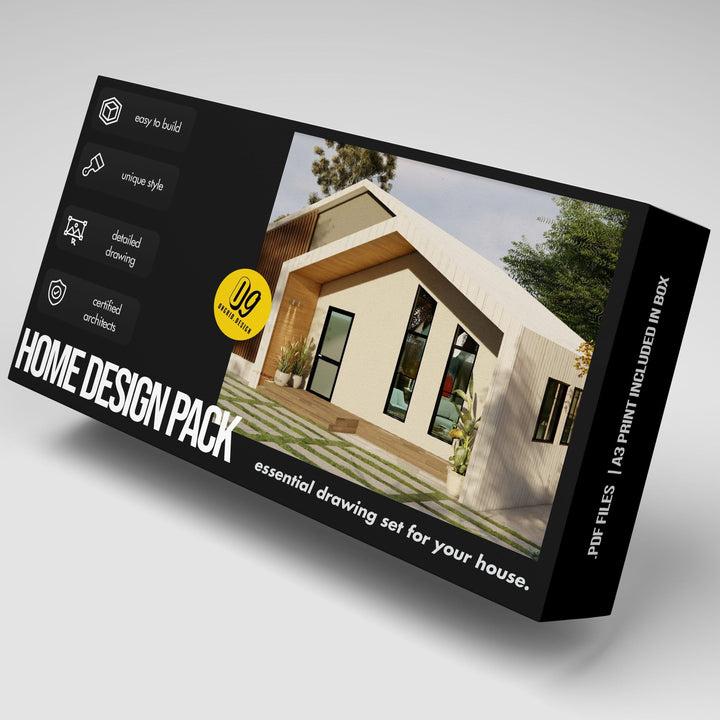 Contemporary Style Home Plan Print Books Ongrid.Design