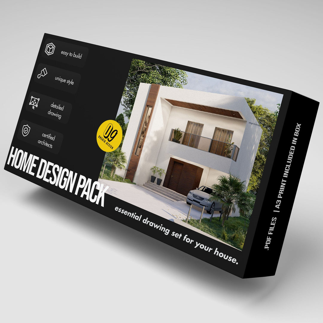 Urban Duplex Style Home Plan Print Books Ongrid.Design