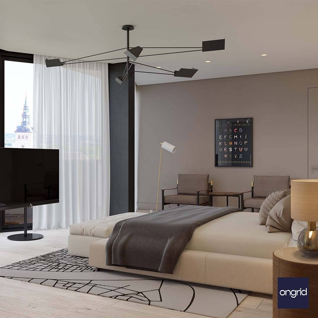 The Urban Loft Bedroom Inspiration Design | 21' x 17' ongrid.design