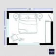 Bollywood-Inspired Bedroom Design | 16' x 12'