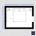 Cozy Guest Bedroom Design | 14' x 11'
