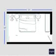 Space-Saving Bedroom Solutions Design | 17' x 12'