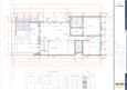 Top-down view of the entire blueprint of Mr. Kunwar's modern duplex design with annotations for rooms and spaces.