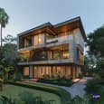 Twilight Modernist: A Multi-Level Residential Beacon
