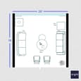 False Ceiling Designs for a Majestic 20x18 Living Room | Ongrid Design
