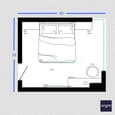 Bold and Colorful Bedroom Design | 15' x 14'
