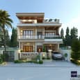 Luxurious Modern Triplex - Road facing Balconies