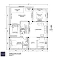 Third floor plan of 40x60 east facing G+3 house showing 2BHK penthouse layout with 8x10 ft private east-facing terrace deck