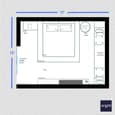 Farmhouse-Style Bedroom Design | 17' x 13'
