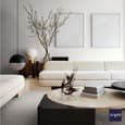 Modern and Traditional Living Room Floor Tiles - 20' x 17' | Ongrid.Design