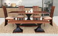 Wood Dining Table with 4 Chair & 1 Bench
