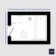 Ladies Toilet Design: A Celebration of Femininity and Elegance - 10' x 9'