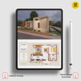 40x30 Single Floor Home Plan - Modern Facade