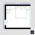 Industrial Chic Bedroom Design | 14' x 13'