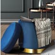 Luxurious Round Ottoman Storage Box