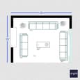 Pop Design Ideas for a Modern 19x15 Living Room | Ongrid Design