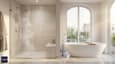 Introduction visual for shower cubicle vs bath tub