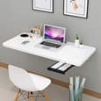 Wood Wall Mounted Round Corner Folding Wall Study Table