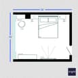 Scandinavian-Inspired Bedroom Design | 18' x 15'