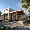 Deccan Modern Home Design with Earthy Elegance