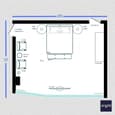 The Urban Loft Bedroom Inspiration Design | 21' x 17'