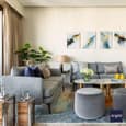 Luxurious Living Room Decor with 3-Seater Upholstered Sofa | Ongrid Design