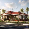 Bungalow-Style Single-Floor Home Design