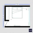 Compact Bedroom Solution Design | 15' x 12'