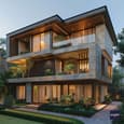 Twilight Modernist: A Multi-Level Residential Beacon