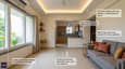 Interior design highlights of 20x40 North-facing home with annotated features