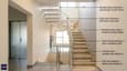 Interior design highlights of 20x40 North-facing home with annotated features