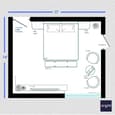 Sleek Sanctuary Bedroom Design | 17' x 14'