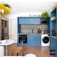 16x13 - L Shape Modular Kitchen Plan