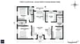 First floor plan of 30x40 north facing 4-floor house with three bedrooms including south-west master, two attached bathrooms, north-facing family lounge and cantilevered north balcony