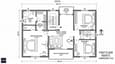 First floor plan showing 14x16 ft master bedroom, two secondary bedrooms, family lounge, and south-facing balcony