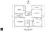 First floor plan of 40x60 north facing G+1 — master bedroom SW, family lounge north, balcony north face