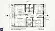 40x60 west-facing first floor plan with 14×14 ft master bedroom, two secondary bedrooms, family lounge, and a 14×4.5 ft west balcony