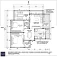 Second floor plan of 40x60 east facing G+3 house showing 2BHK layout with extended 6x9 ft east balcony and higher ceiling height