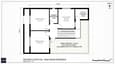 40x60 south facing G+2 second floor plan showing two bedrooms, study/WFH room, bathroom, and south-facing open terrace