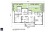 Third floor penthouse plan of 40x60 south facing G+3 showing 2BHK with private deck and open terrace garden