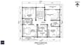 Detailed first floor plan for 60x60 north-facing G+1 showing master bedroom, children's rooms, and family lounge