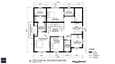 First floor plan of the 60x60 west facing home