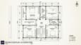 Second floor plan of the 60x60 G+3 west-facing home