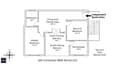 Second floor architectural plan of a 60x60 south facing G+2 showing self-contained 2BHK rental unit with separate access and south balcony